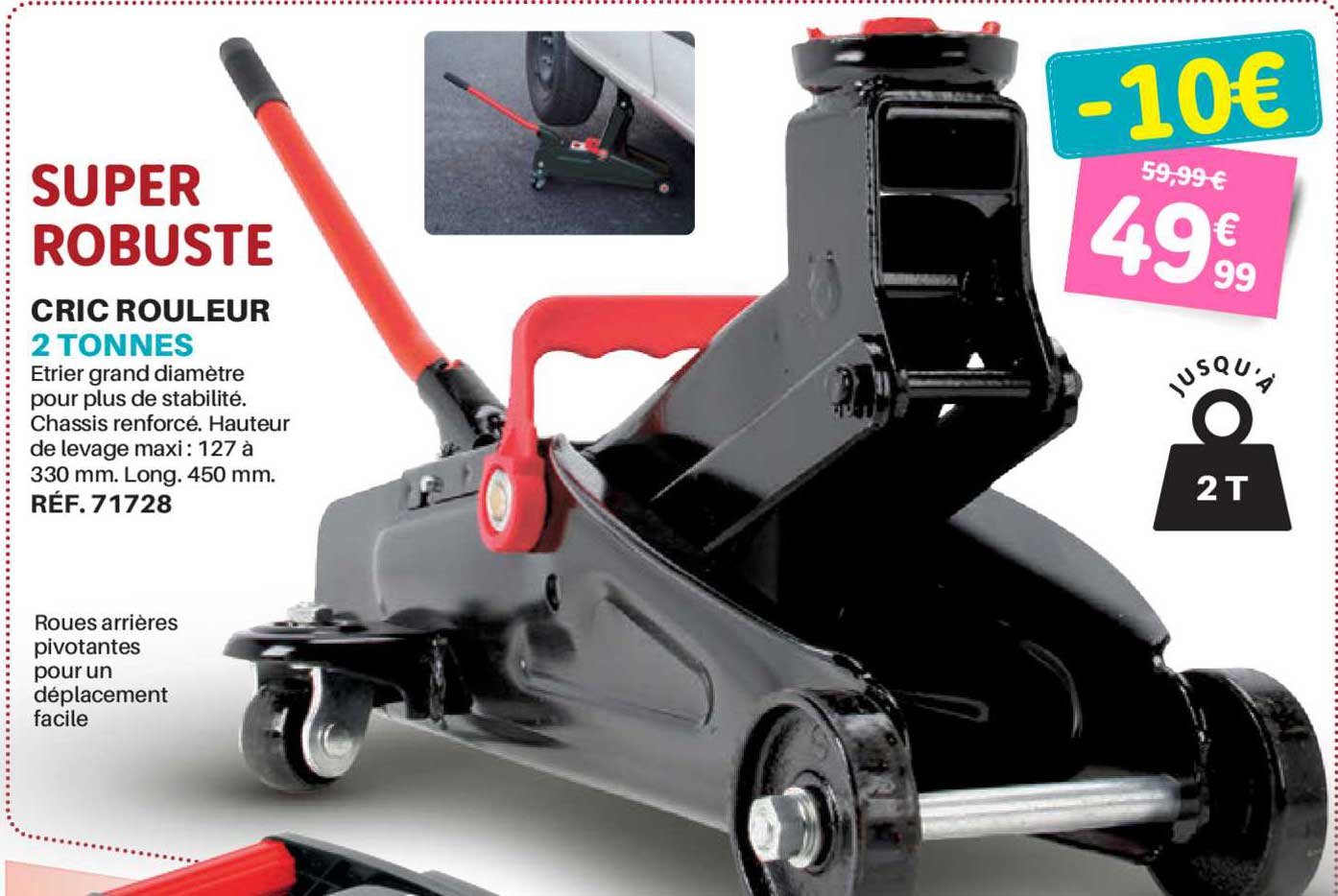 cric rouleur 2 tonnes