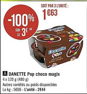 danette pop choco magix