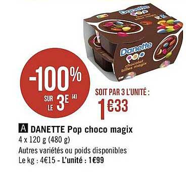 danette pop choco magix