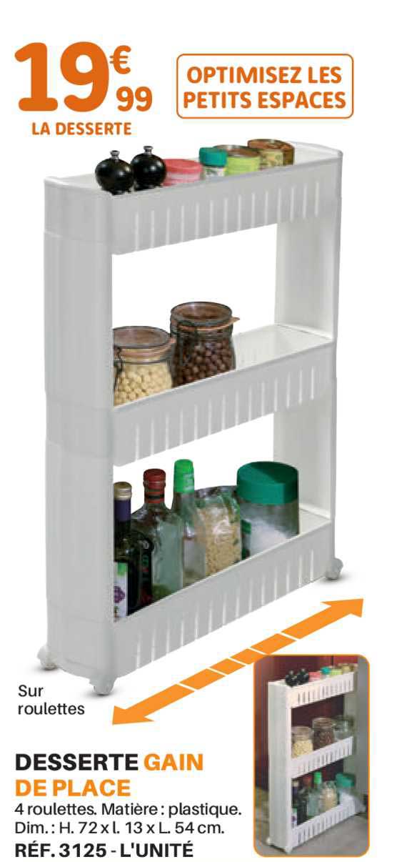 desserte gain de place