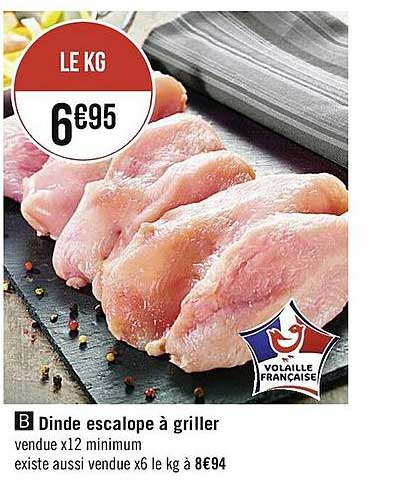 Dinde Escalope à Griller