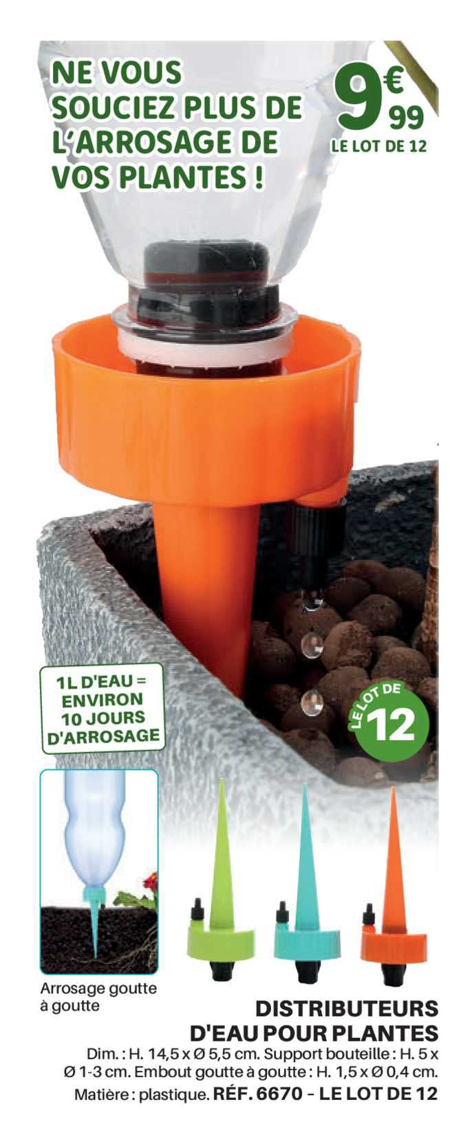 distributeurs d'eau pour plantes