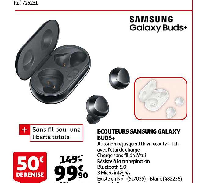 écouteurs samsung galaxy buds+