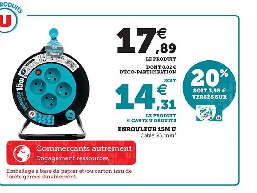enrouleur 15m u