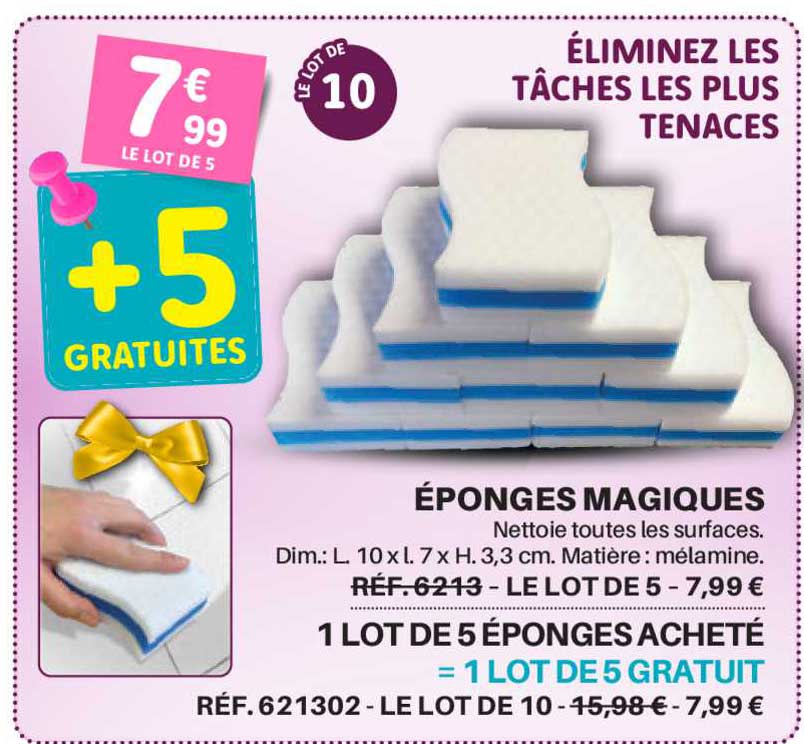 éponges magiques