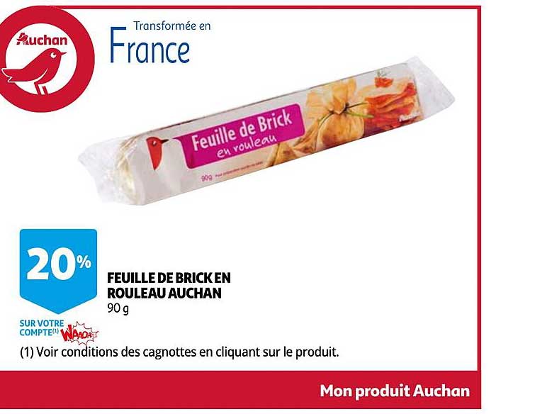 Feuille De Brick En Rouleau Auchan