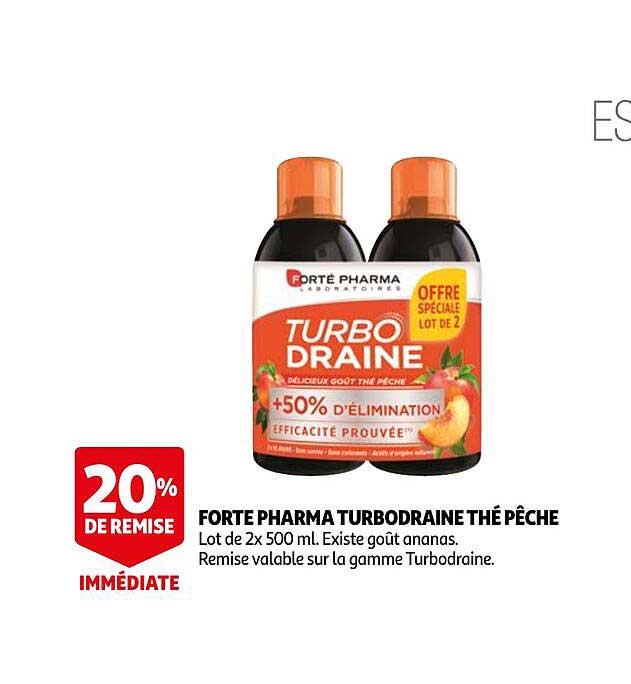 forte pharma turbodraine thé pêche