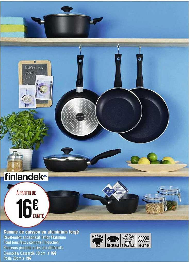 gamme de cuisson en aluminium forgé finlandek^
