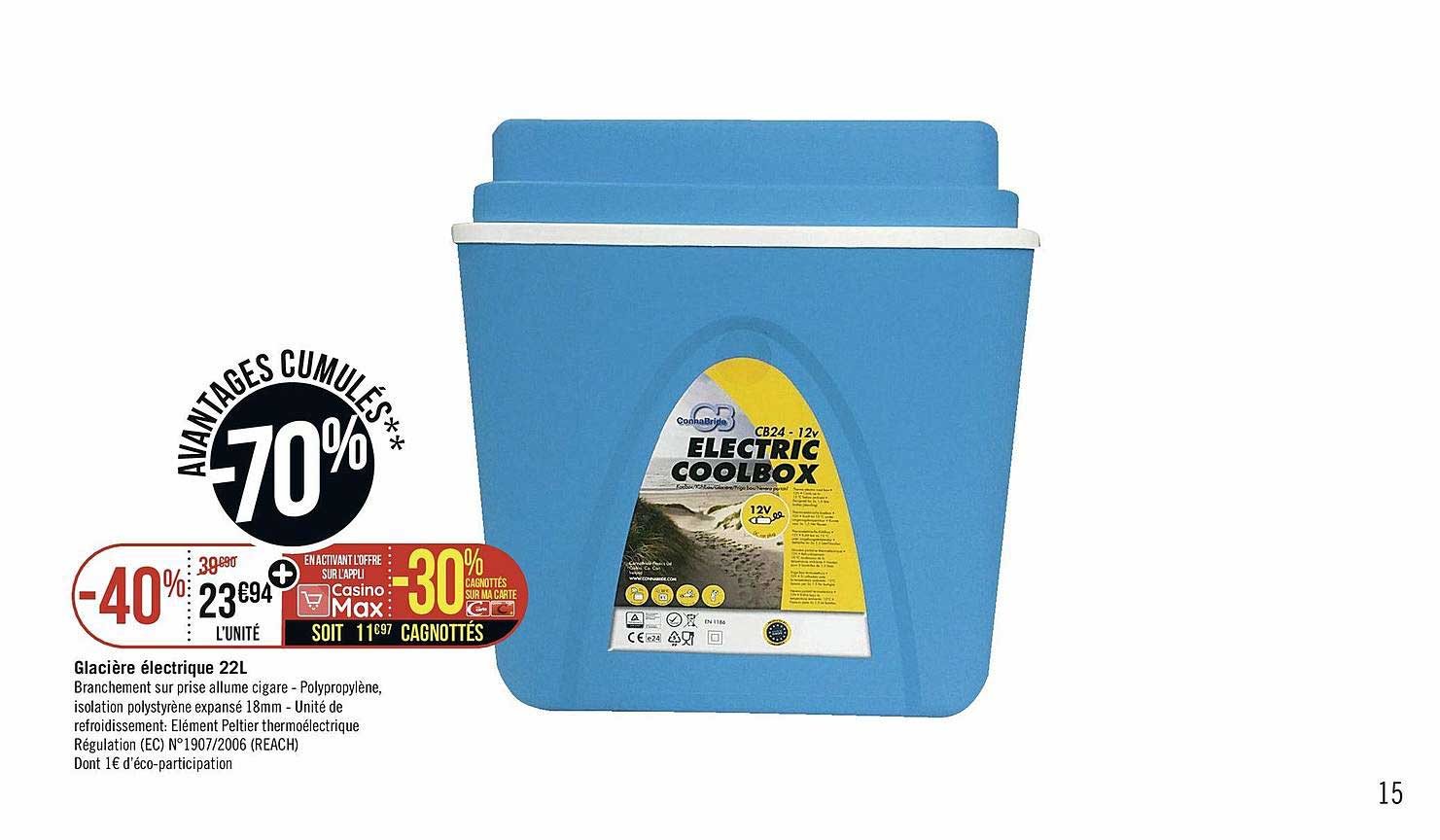 glacière électrique 22l