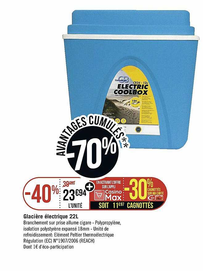 glacière électrique 22l