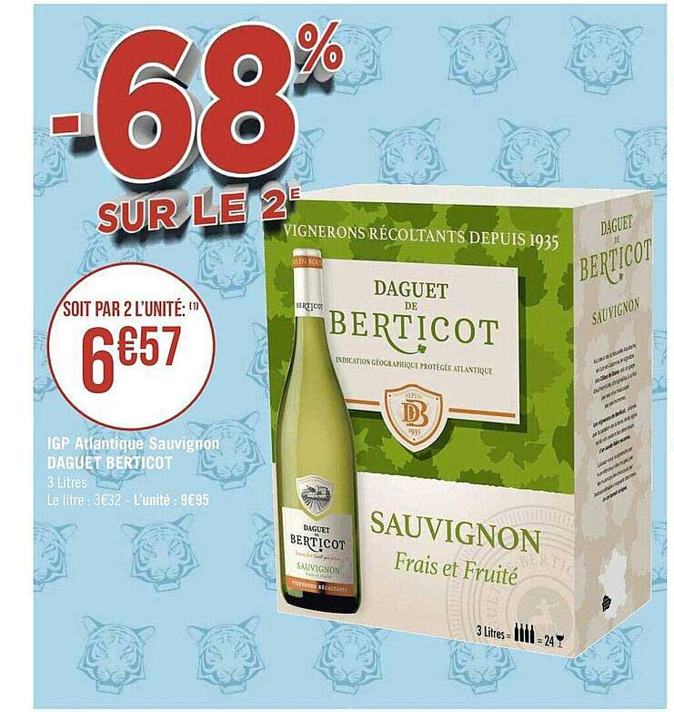 Igp Atlantique Sauvignon Daguet Berticot