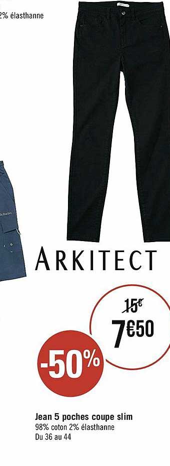 jean 5 poches coupe slim arkitect