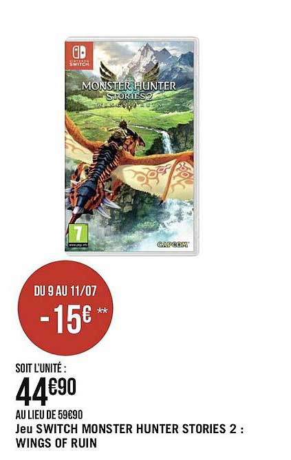 jeu switch monster hunter stories 2 : wings of ruin