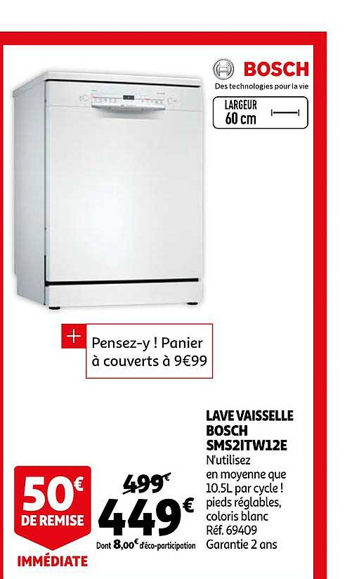 lave vaisselle bosch sms21tw12e