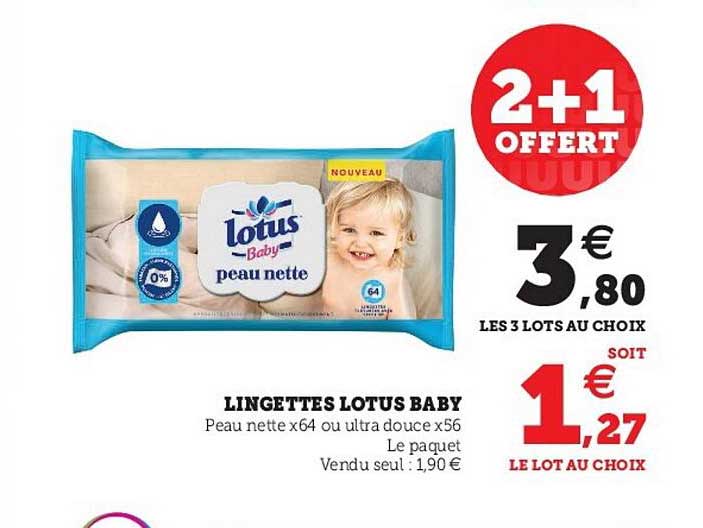 Lingettes Lotus Baby