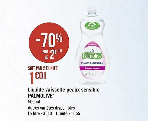 liquide vaisselle peaux sensible palmolive