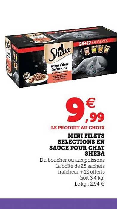 Mini Filets Selections En Sauce Pour Chat Sheba