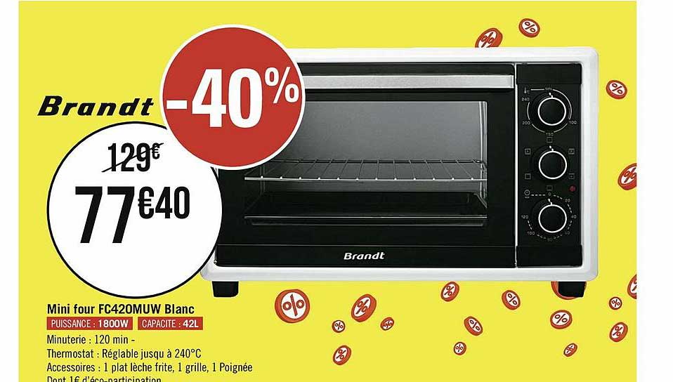 Mini Four Brandt Fc420muw Blanc