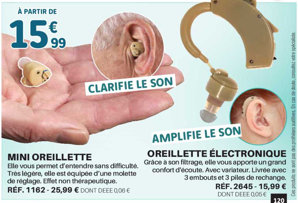 mini oreillette oreillette électronique