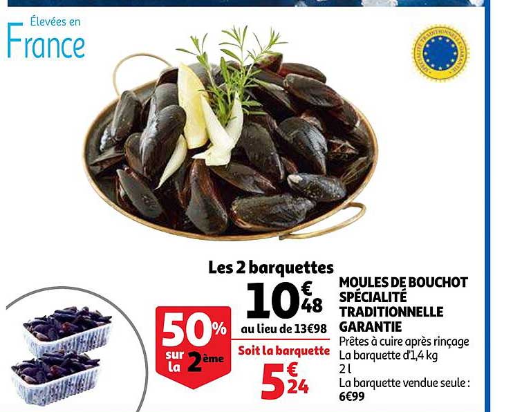 Moules De Bouchot Spécialité Traditionnelle Garantie