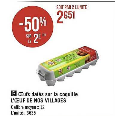 oeufs datés sur la coquille l'œuf de nos villages