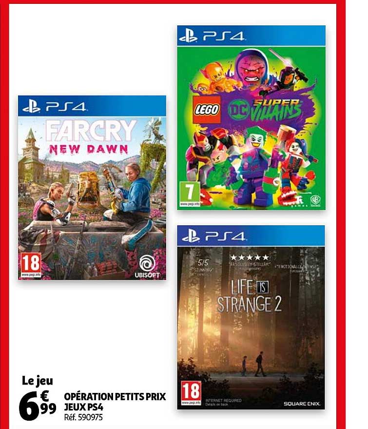 opération petits prix jeux ps4