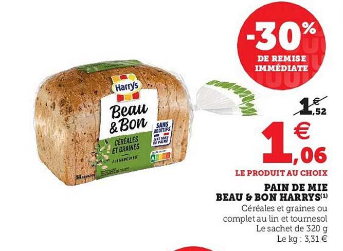 pain de mie beau & bon harrys