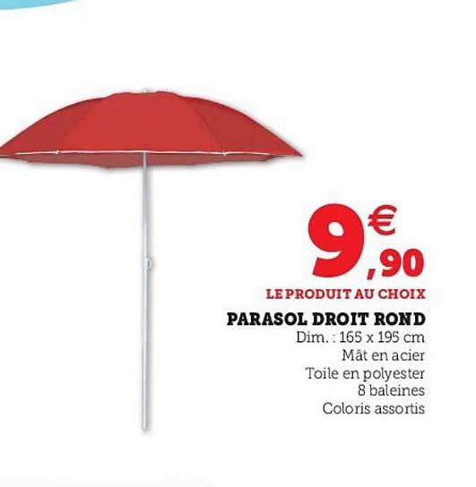 Parasol Droit Rond