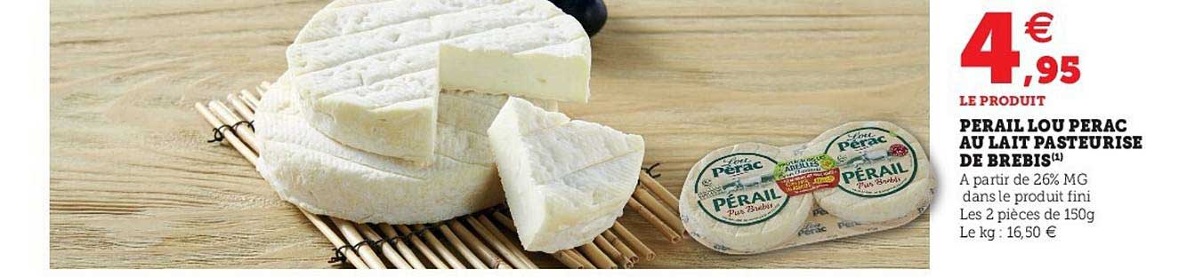 Pérail Lou Pérac Au Lait Pasteurisé De Brebis