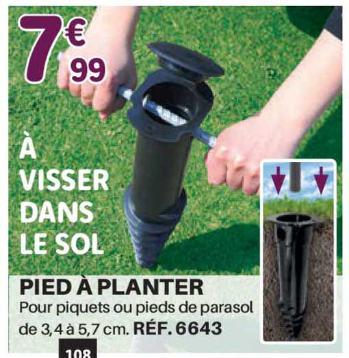 pied à planter