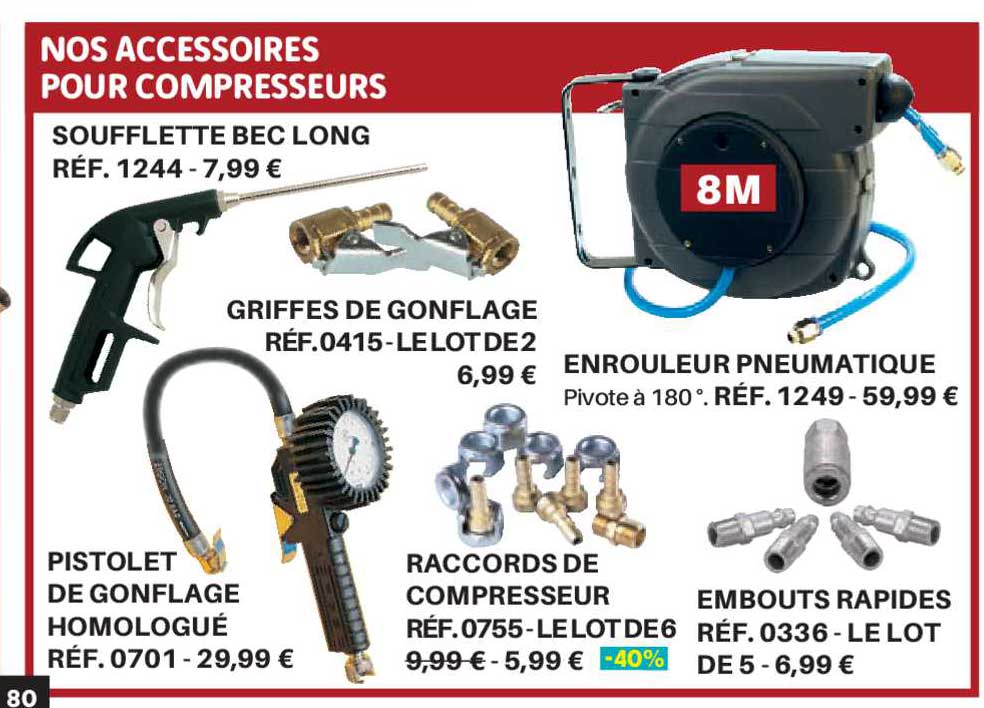 pistolet de gonflable homologué raccords de compresseur embouts rapides