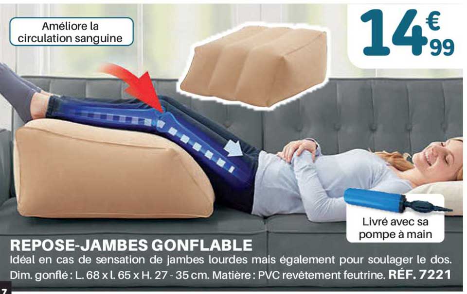 repose-jambes gonflable