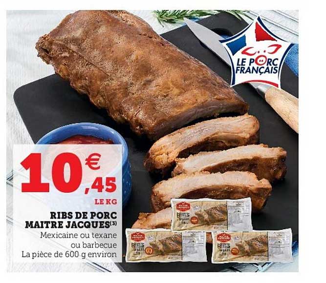 ribs de porc maître jacques