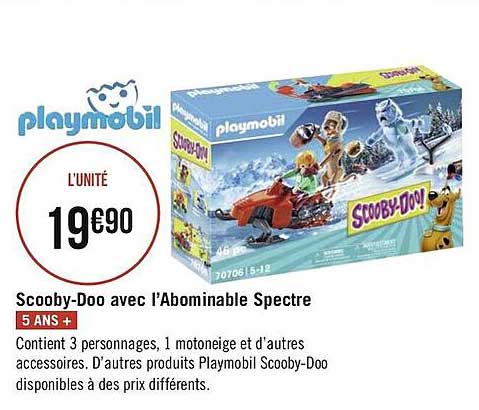 scooby-doo avec l'abominable spectre playmobil