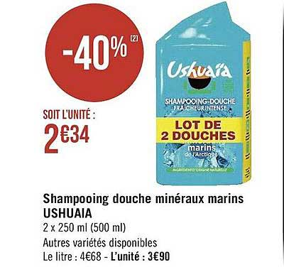 shampooing douche minéraux marins ushuaïa