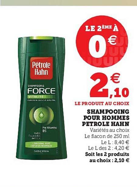 shampooing pour hommes pétrol hahn