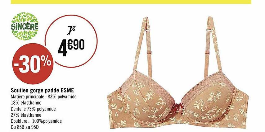 soutien gorge padde esme sincère