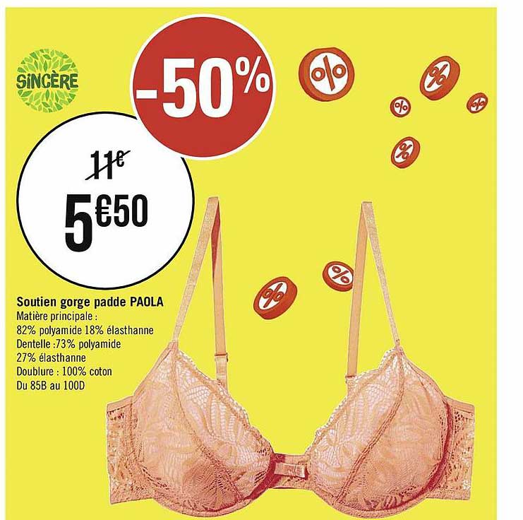 soutien gorge padde paola sincère