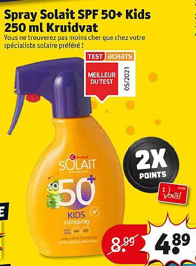 spray solait spf 50+ kids 250 ml kruidvat
