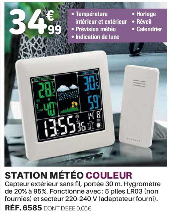 station météo couleur