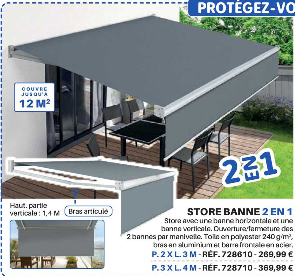 store banne 2 en 1