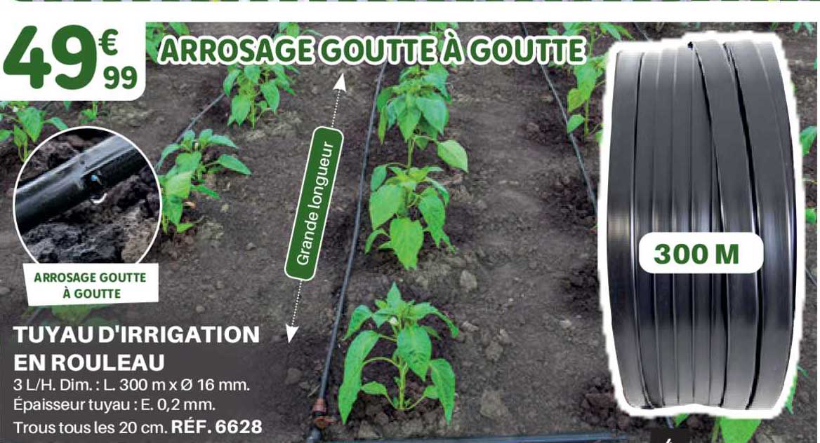 tuyau d'irrigation en rouleau