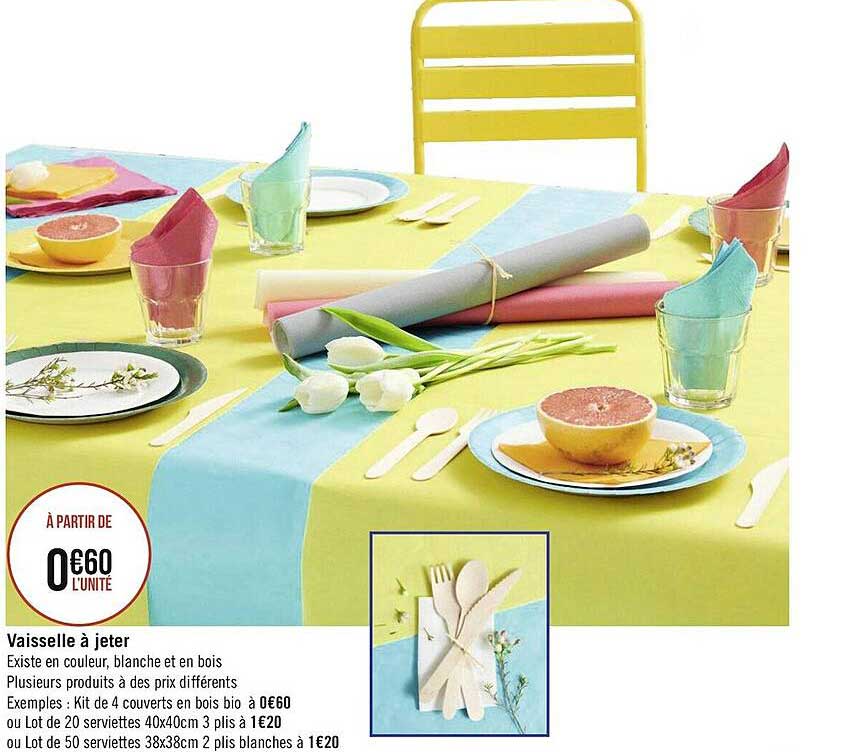vaisselle à jeter