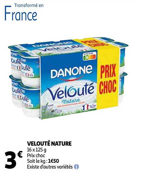Velouté Nature Danone