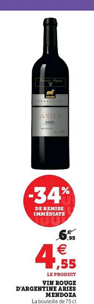 vin rouge d'argentine aries mendoza