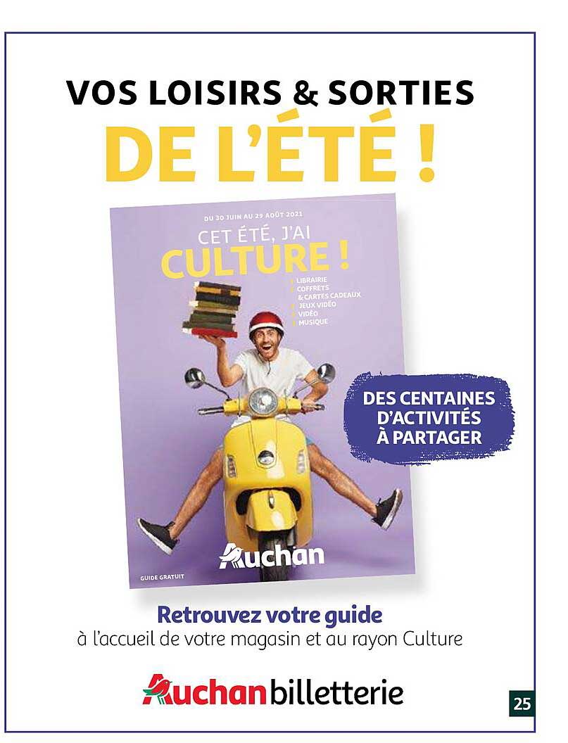 vos loisirs & sorties de l'été