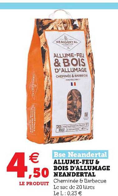 allume-feu & bois d'allumage neandertal