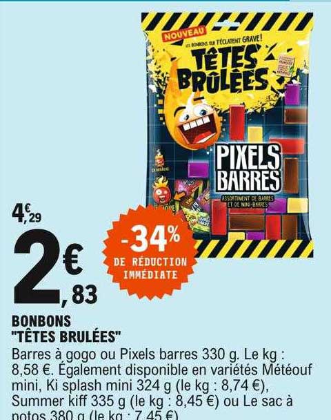 bonbons "têtes brulées"