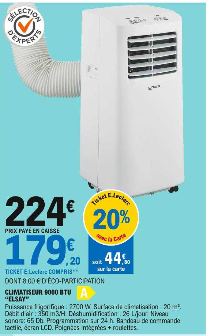 Climatiseur 9000 Btu "elsay"
