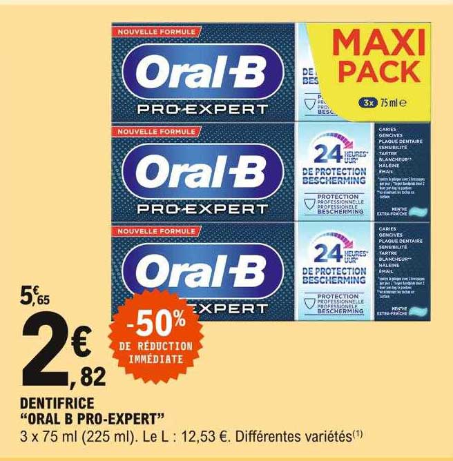 dentifrice "oral b pro-expert"